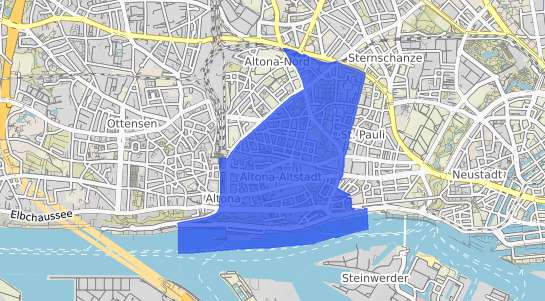 Bodenrichtwertkarte Hamburg Altona Altstadt